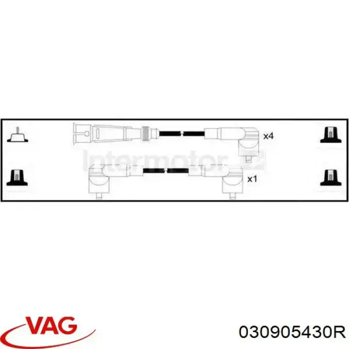 Cables de bujías 030905430R VAG