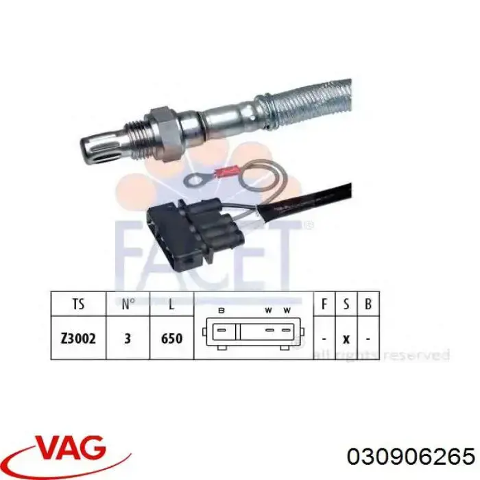 030906265 VAG Sensor de oxígeno previo al catalizador