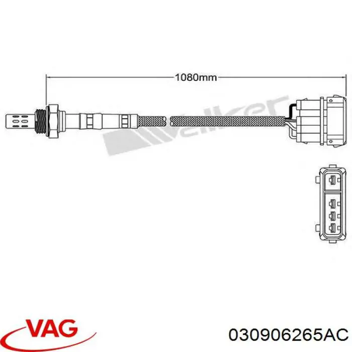 030906265AC VAG sonda lambda sensor de oxigeno post catalizador