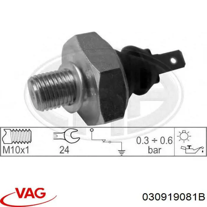 Comprar 030919081B VAG Sensor de presión de aceite