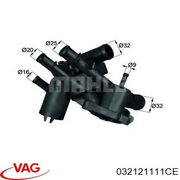 Comprar 032121111CE VAG Caja de termostato