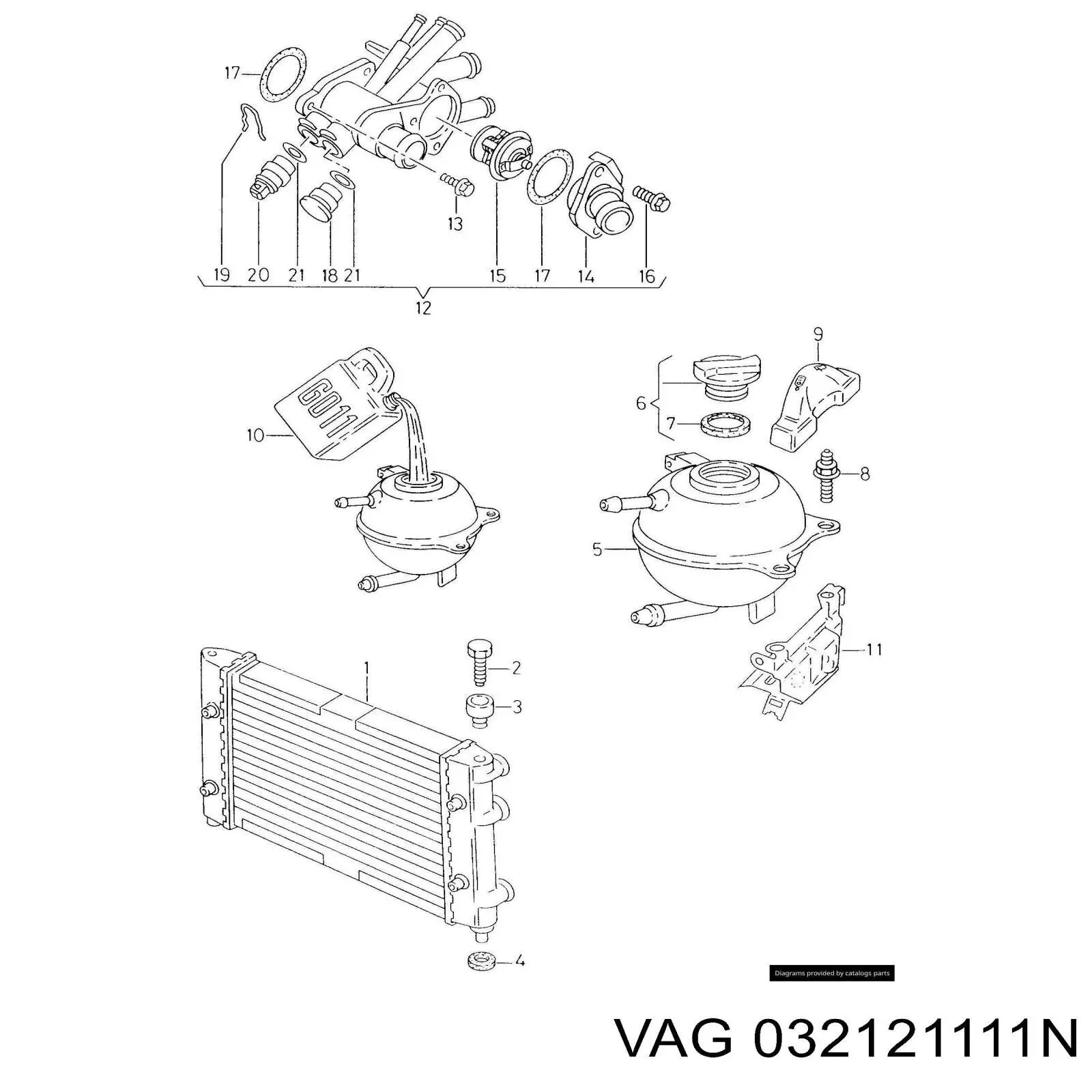 Caja del termostato Seat Ibiza 2 6K1