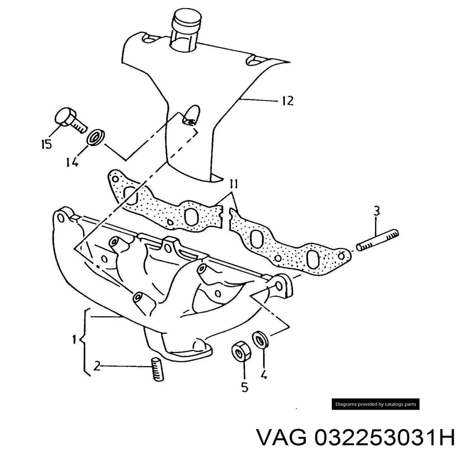 Comprar 032253031H VAG Colector de escape