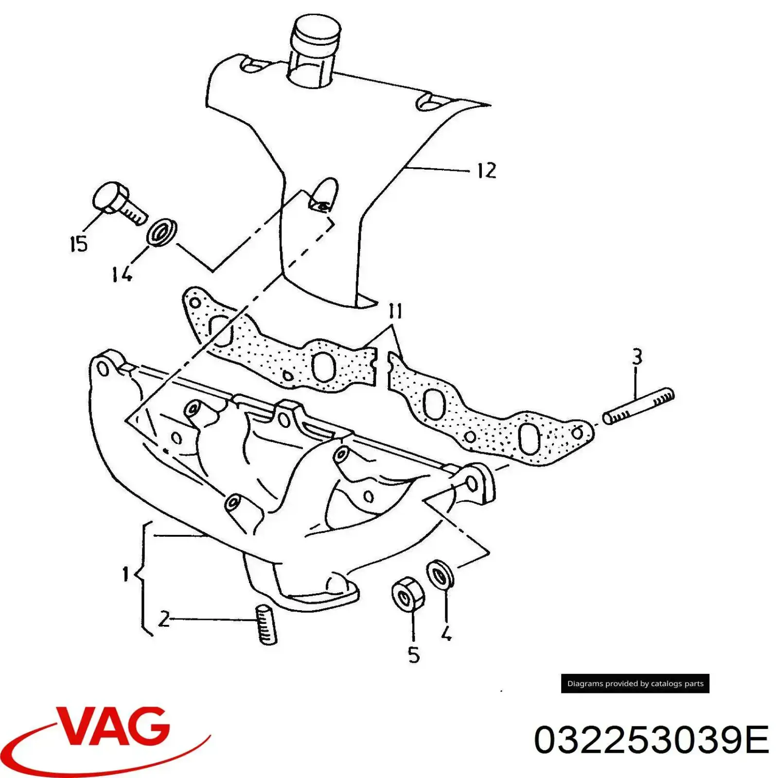 Comprar 032253039E VAG Junta colector escape