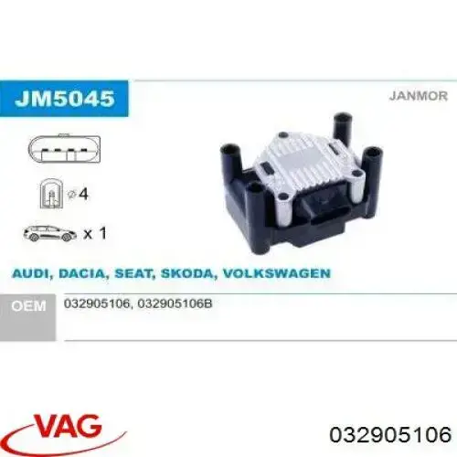 Bobina 032905106 VAG