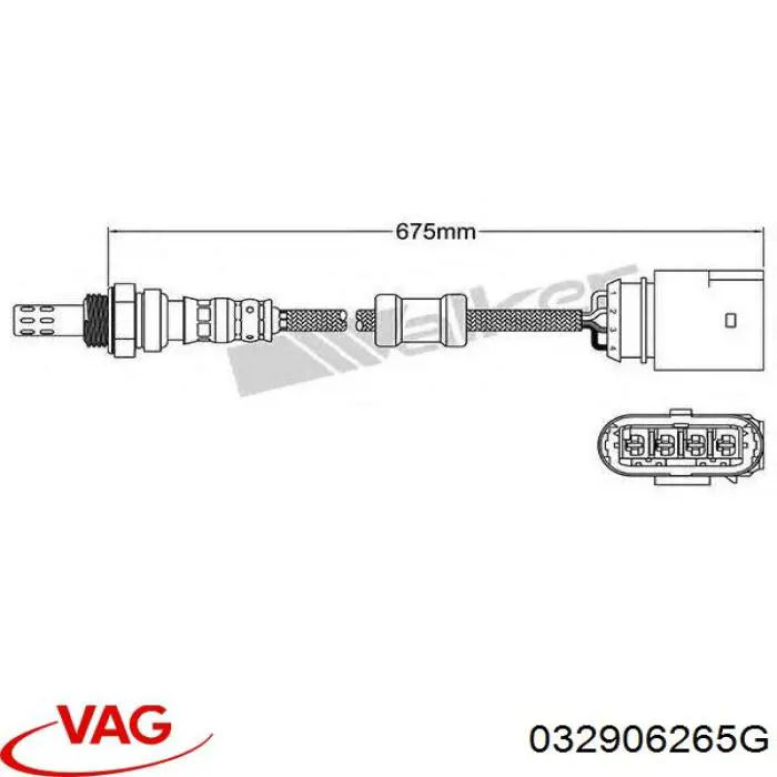 032906265G VAG sonda lambda sensor de oxigeno para catalizador