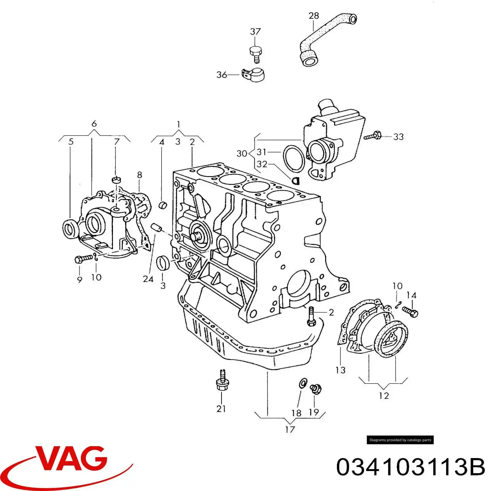 Comprar 034103113B VAG Tapon culata