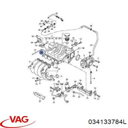 Manguito de aire del medidor de masa de aire VAG 034133784L precio, desde 18,15 EUR