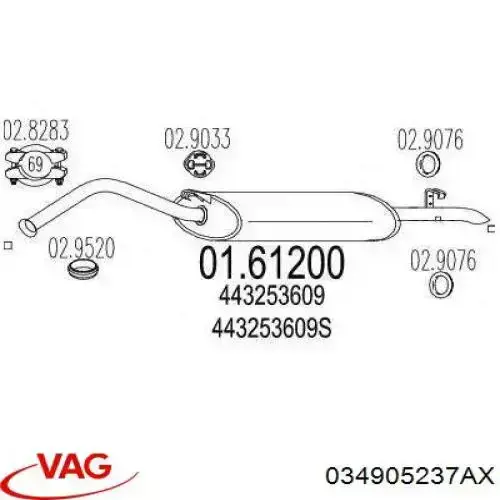 Comprar 034905237AX VAG Distribuidor