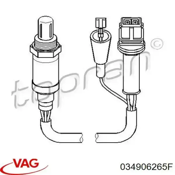 Sensor de oxígeno VAG 034906265F