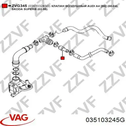Comprar 035103245G VAG Válvula PCV