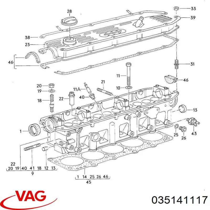 035141117 VAG plato de presión del embrague