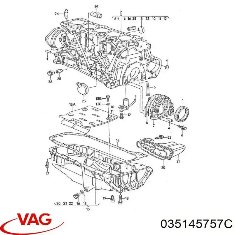 Junta de manguera de drenaje de aceite de turbina VAG 035145757C precio, desde 3,46 EUR