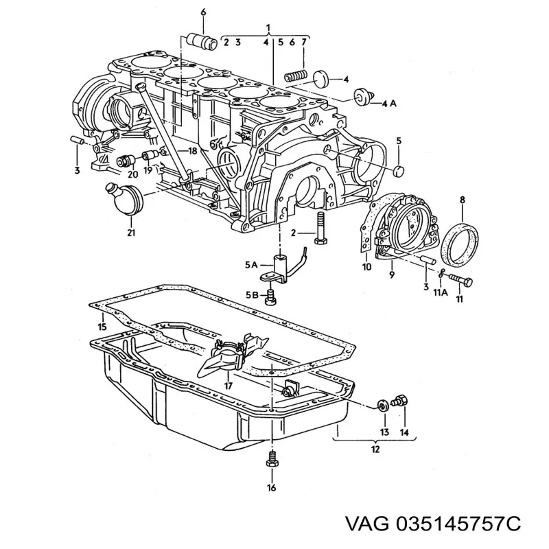 Comprar 035145757C VAG Junta de manguera de drenaje de aceite de turbina