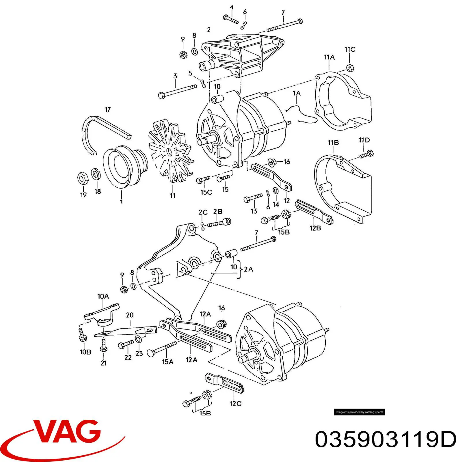 035903119D VAG Rueda libre alternador 