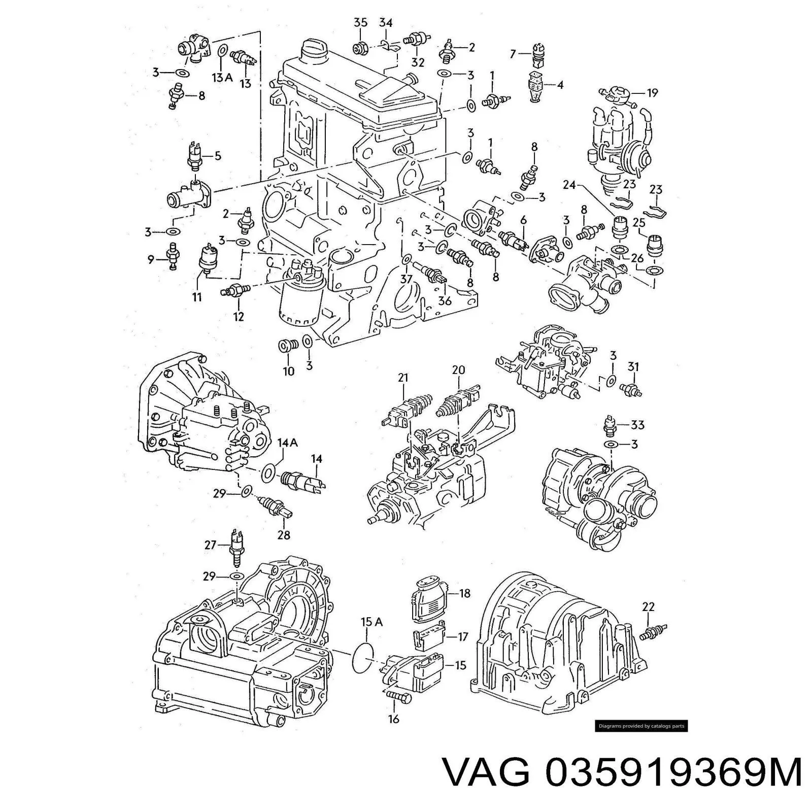 Sensor de temperatura del refrigerante del tablero VAG 035919369M precio, desde 10,04 EUR