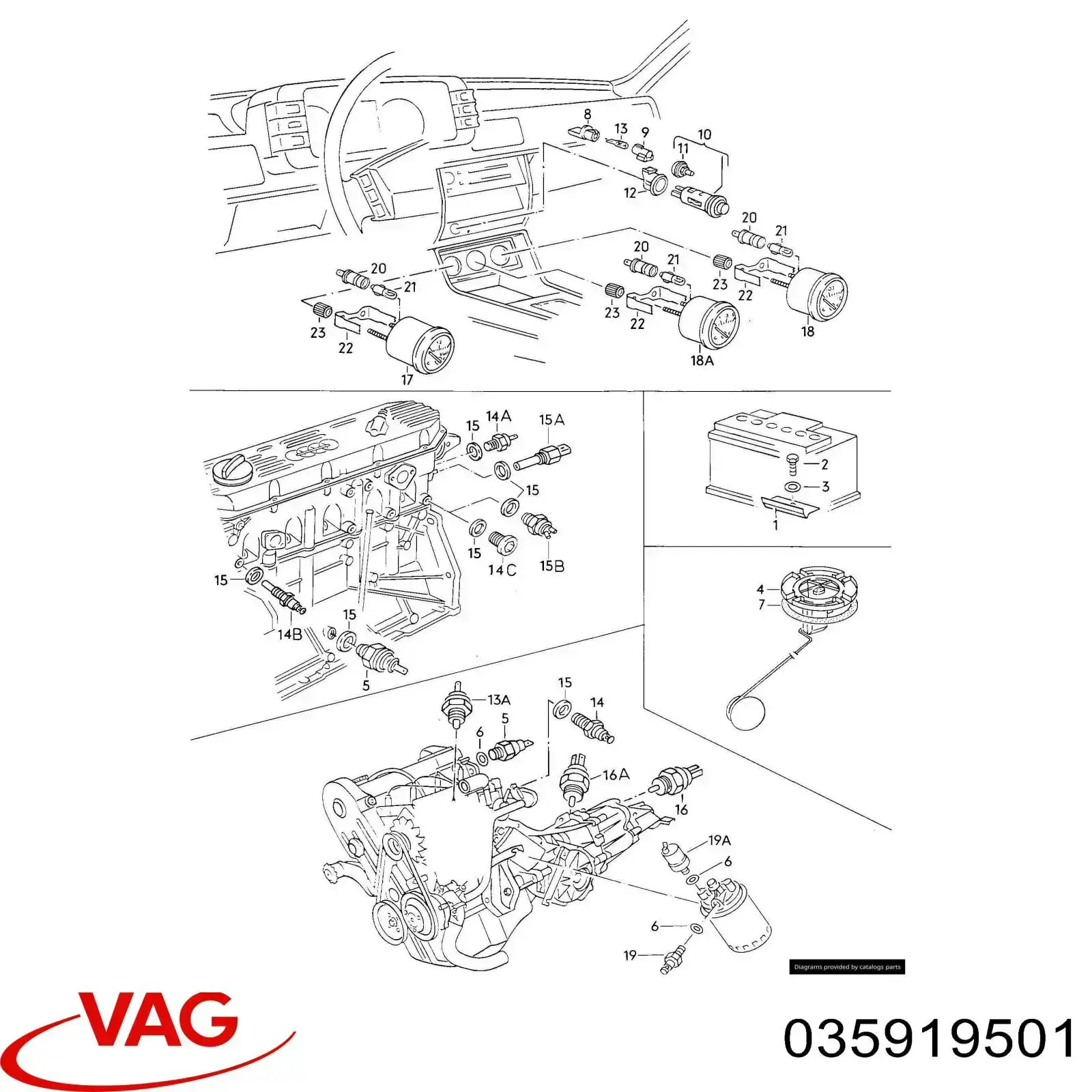 Sensor de temperatura del motor FAE 32100
