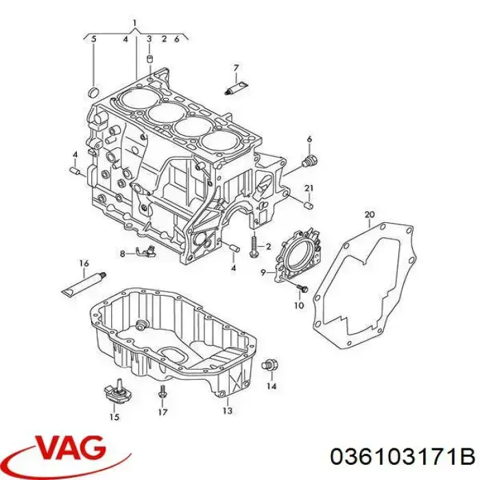 036103171B VAG Anillo retén cigüeñal