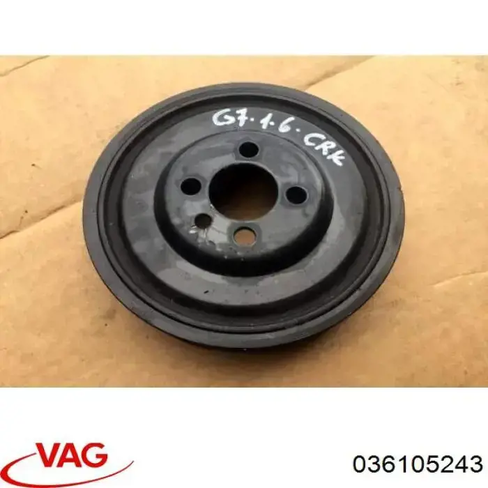 Polea del cigüeñal VAG 036105243 precio, desde 37,75 EUR