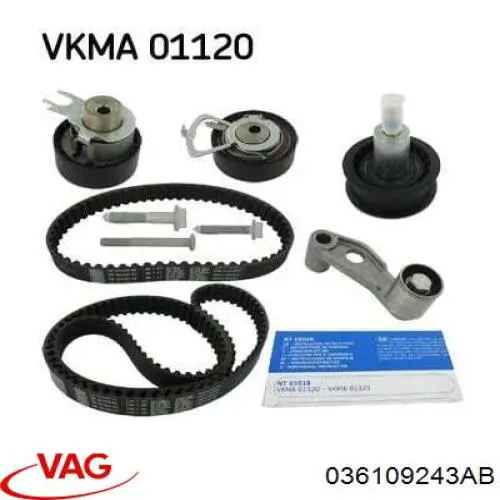 036109243AB VAG Rodillo de cadena