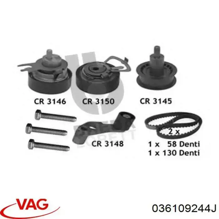 Comprar 036109244J VAG Polea correa distribución