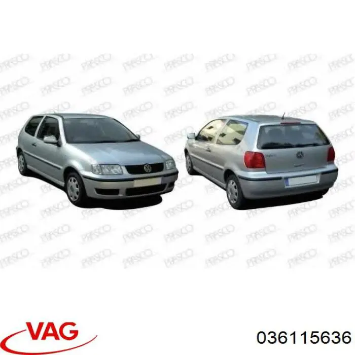 Guía de la varilla de nivel de aceite del motor 036115636 VAG