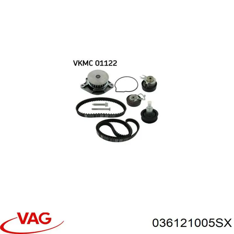 036121005SX VAG Bomba refrigerante coche