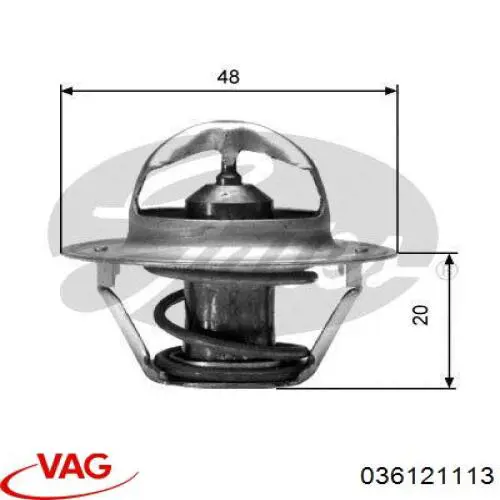Comprar 036121113 VAG Termostato