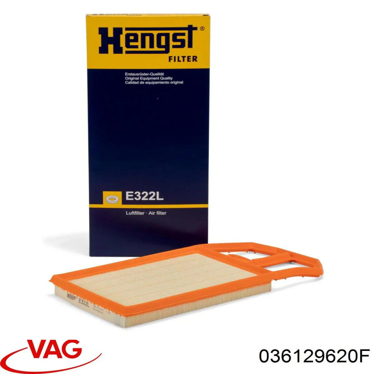El filtro de aire VAG 036129620F precio, desde 8,47 EUR