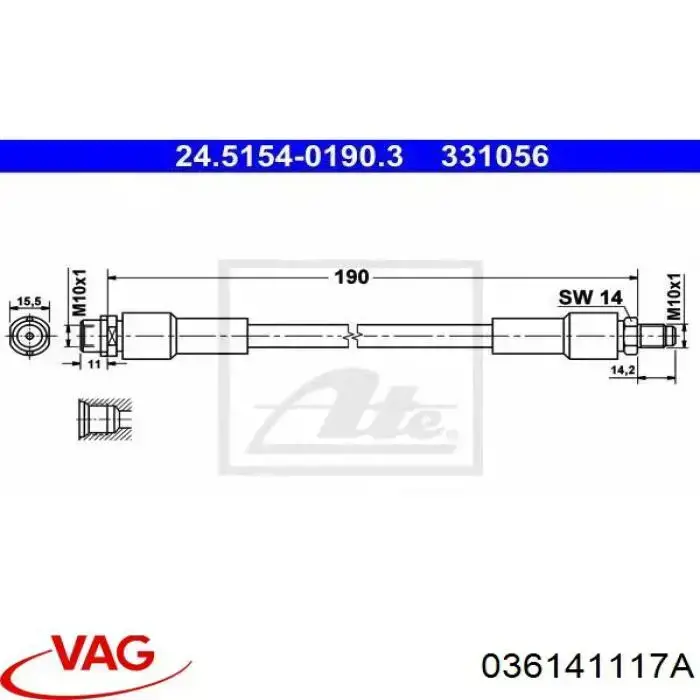 36141117 VAG plato de presión del embrague