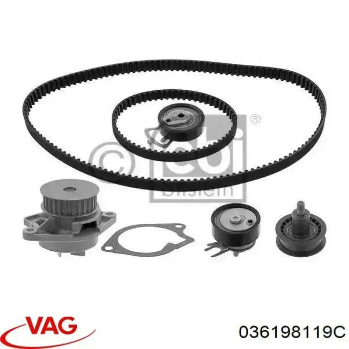 Juego de correas dentadas VAG 036198119C precio, desde 145,26 EUR