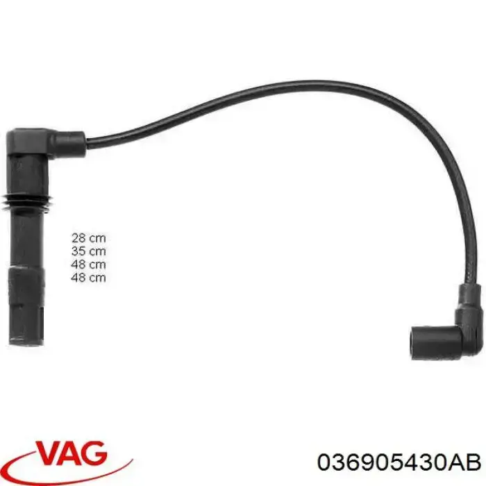 Juego de cables de bujias VAG 036905430AB precio, desde 29,22 EUR