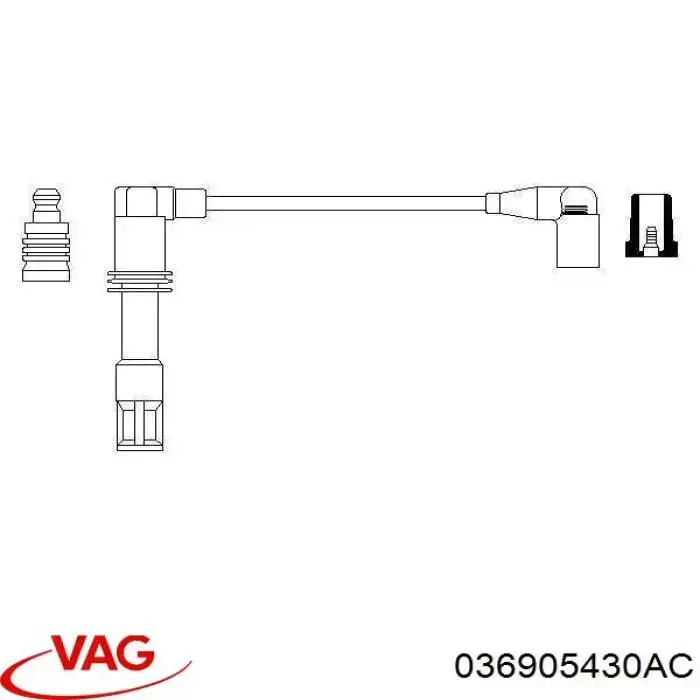Cable de encendido, cilindro №2 para Volkswagen Polo (9N)