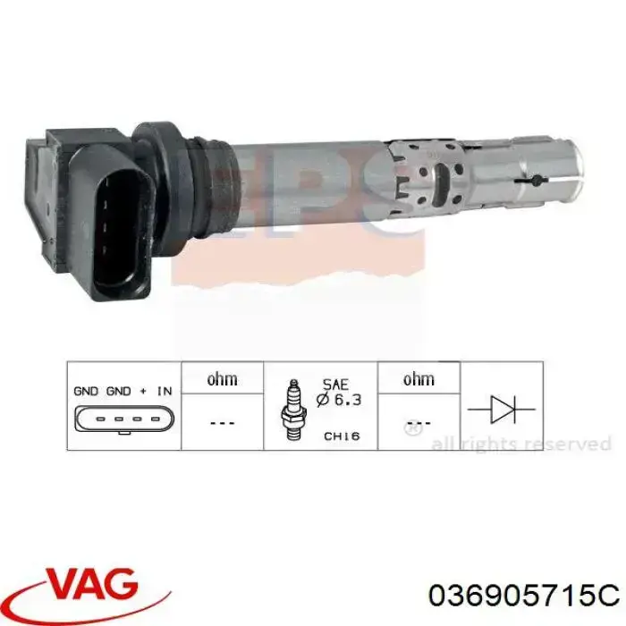 Comprar 036905715C VAG Bobina