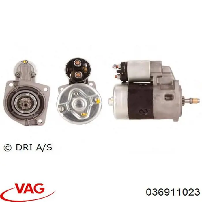 Motor de arranque 036911023 VAG