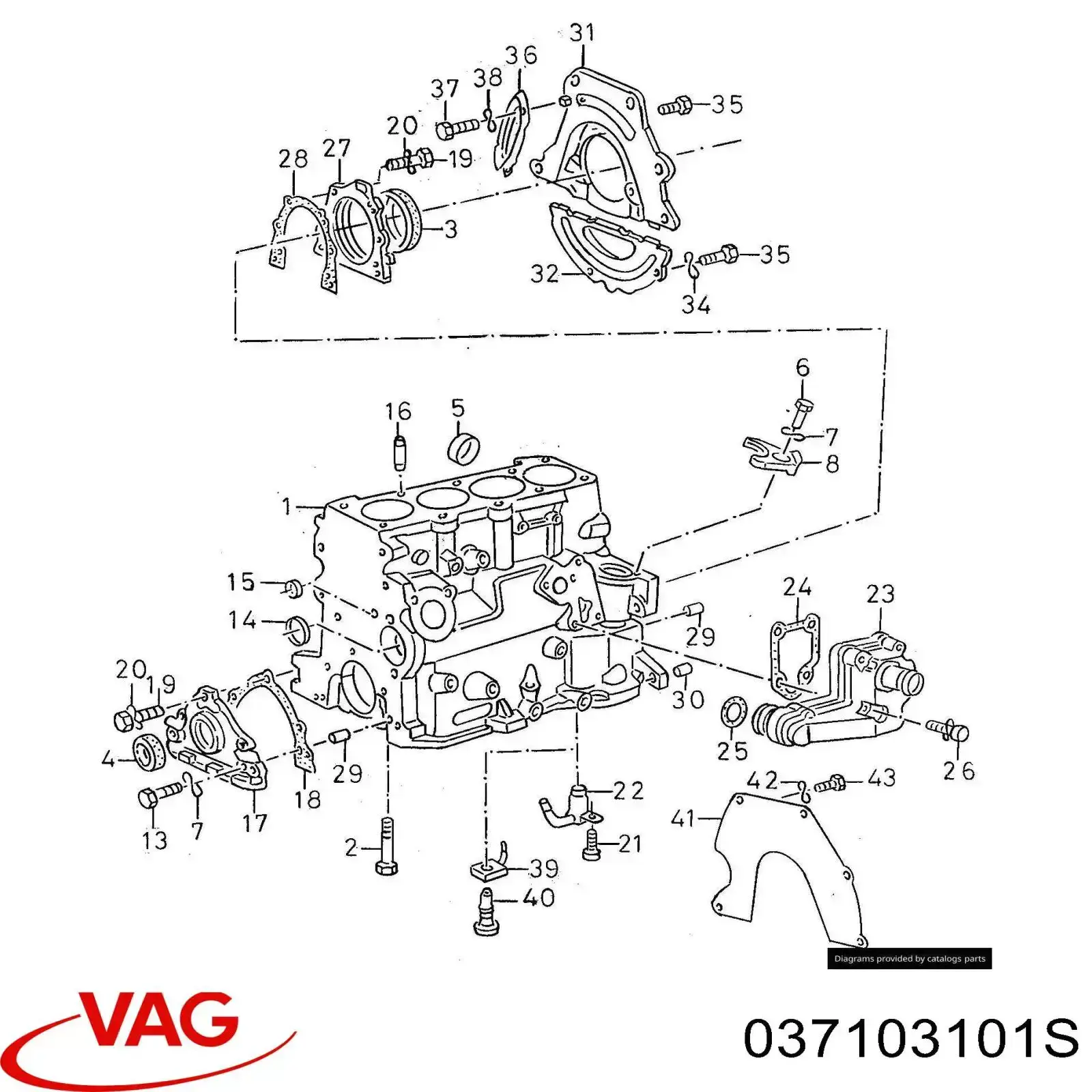 037103101C VAG bloque motor