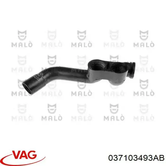 Tubo del sistema de recirculación de gases de escape EGR 037103493AB VAG