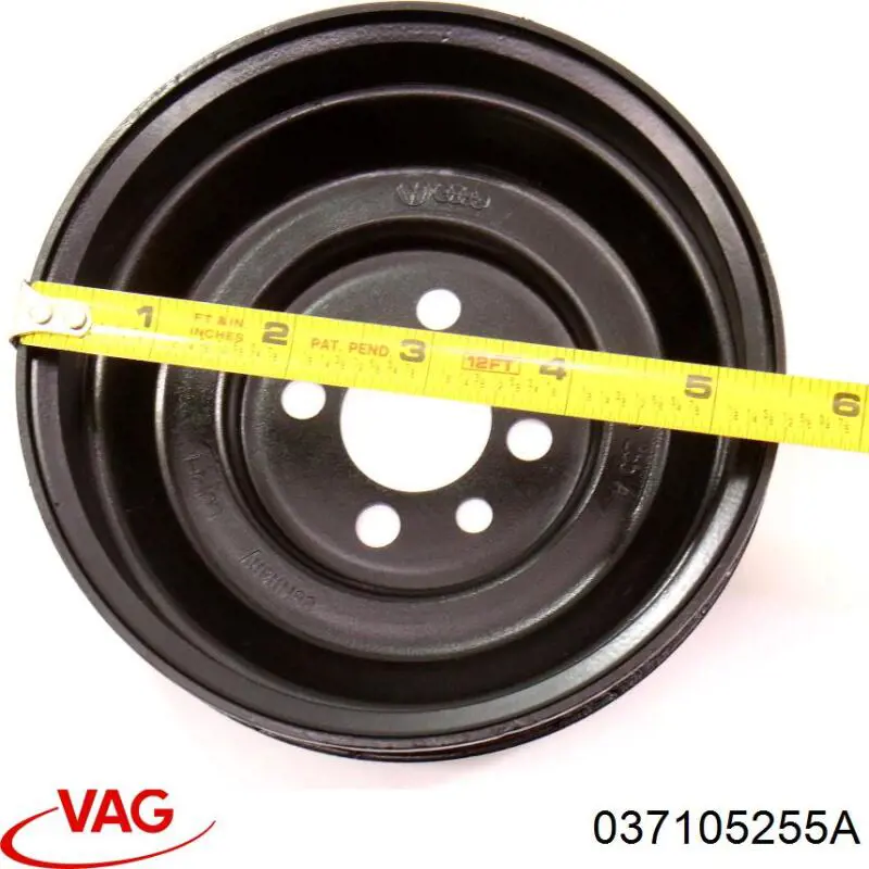 Polea del cigüeñal VAG 037105255A precio, desde 39,20 EUR