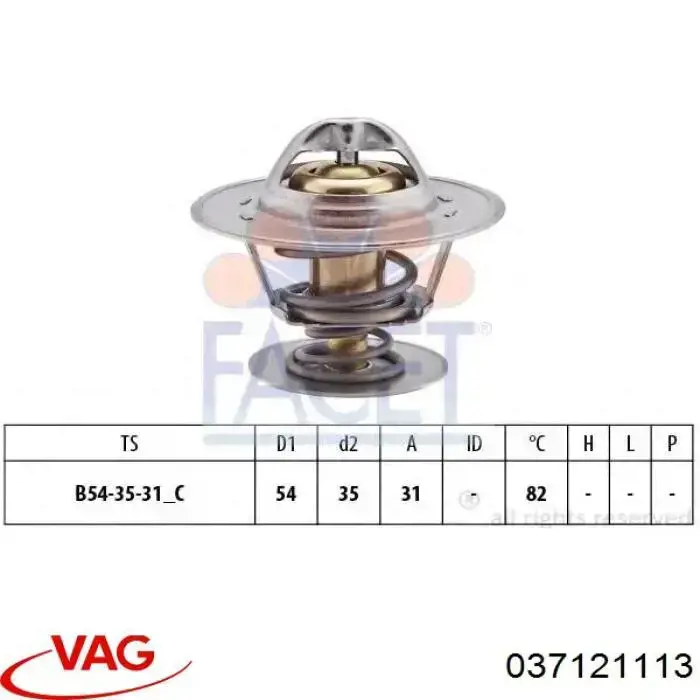 Termostato VAG 037121113 precio, desde 13,36 EUR