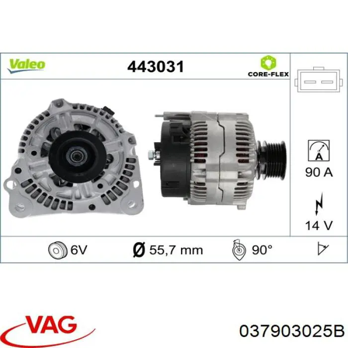 Comprar 037903025B VAG Dynamo