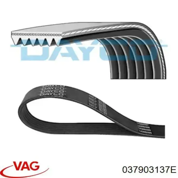 Correa accesorios VAG 037903137E