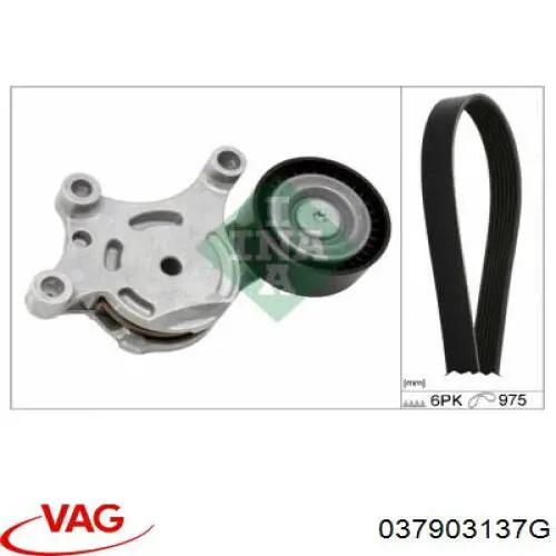 Correa de transmisión trapezoidal VAG 037903137G precio, desde 16,06 EUR
