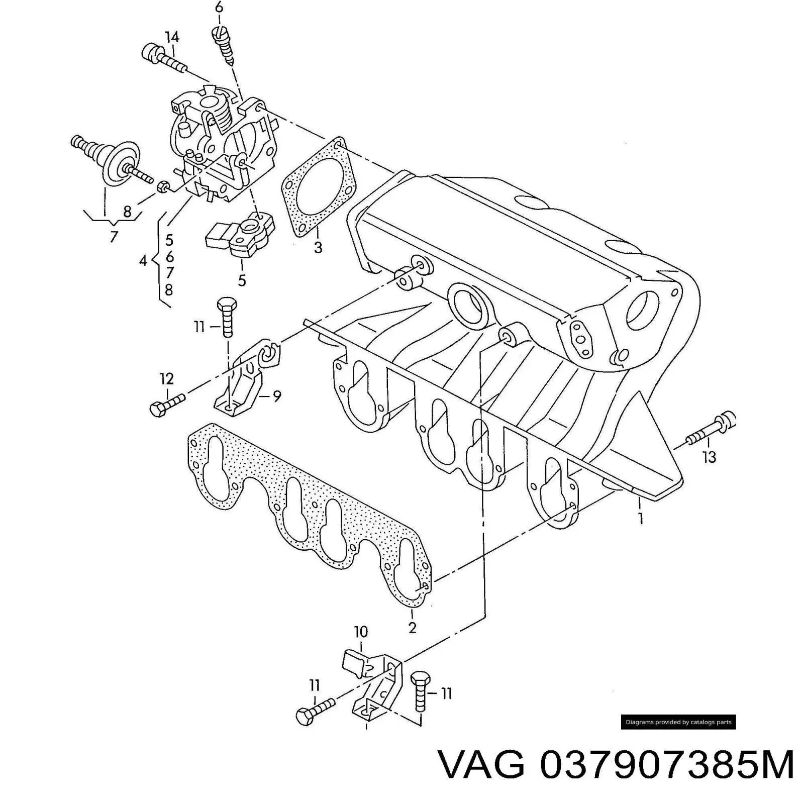 Sensor TPS 037907385M VAG