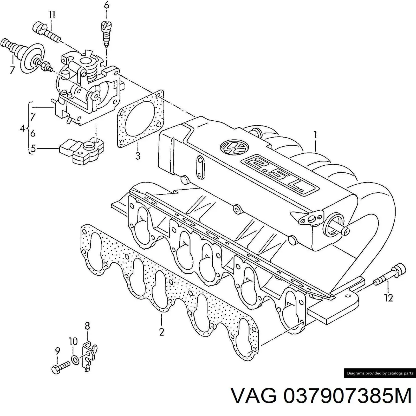 Sensor TPS 037907385M VAG