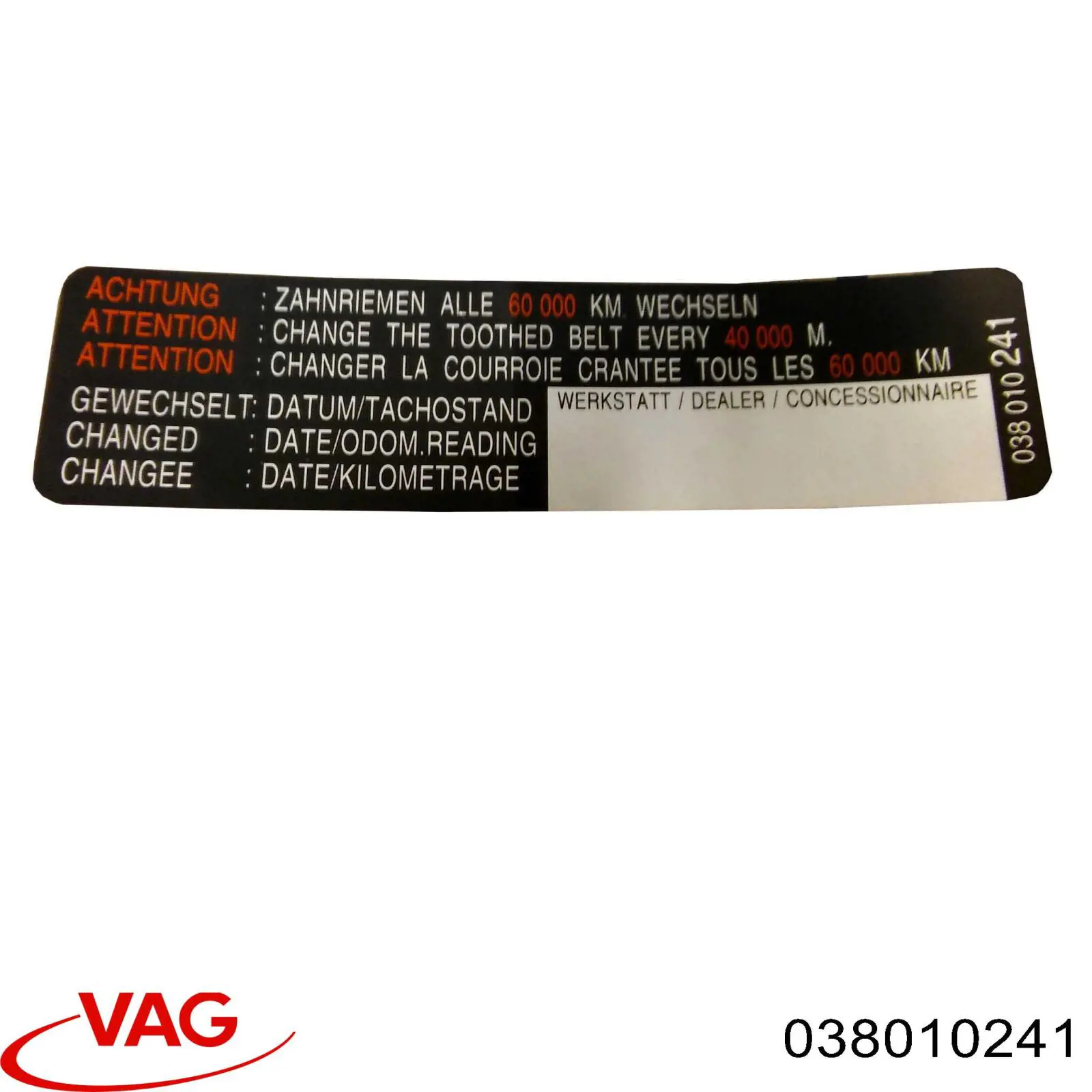 Comprar 038010241 VAG 