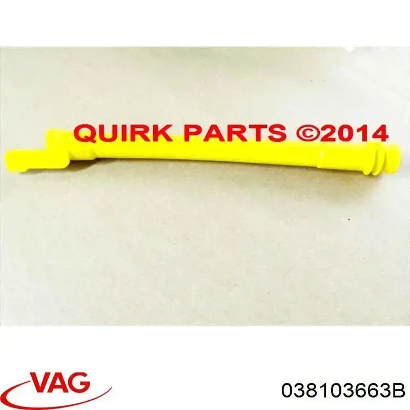 Guía de la varilla de nivel de aceite del motor 038103663B VAG