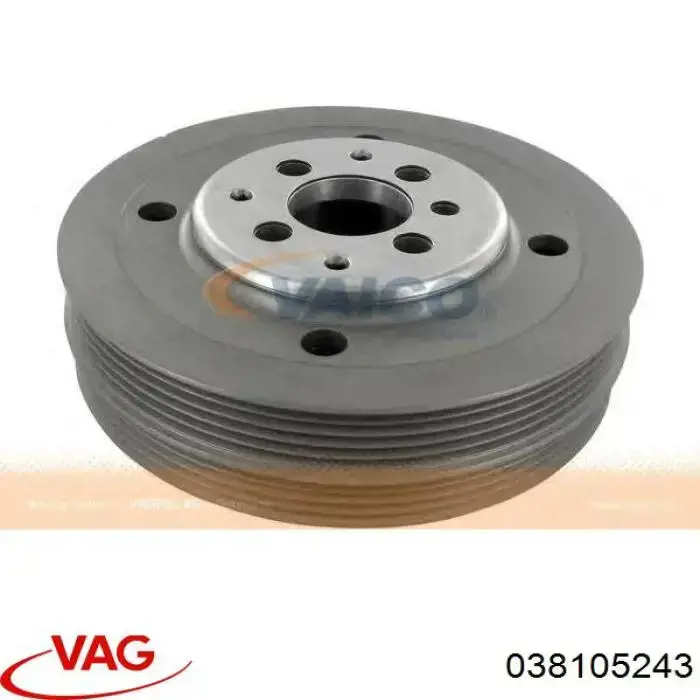Polea del cigüeñal VAG 038105243 precio, desde 56,63 EUR