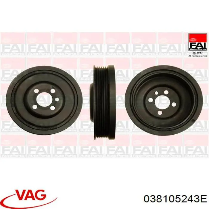 Polea, cigüeñal Volkswagen Golf 8 CD1, DA1