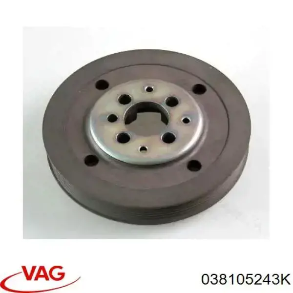 Polea del cigüeñal VAG 038105243K precio, desde 61,03 EUR