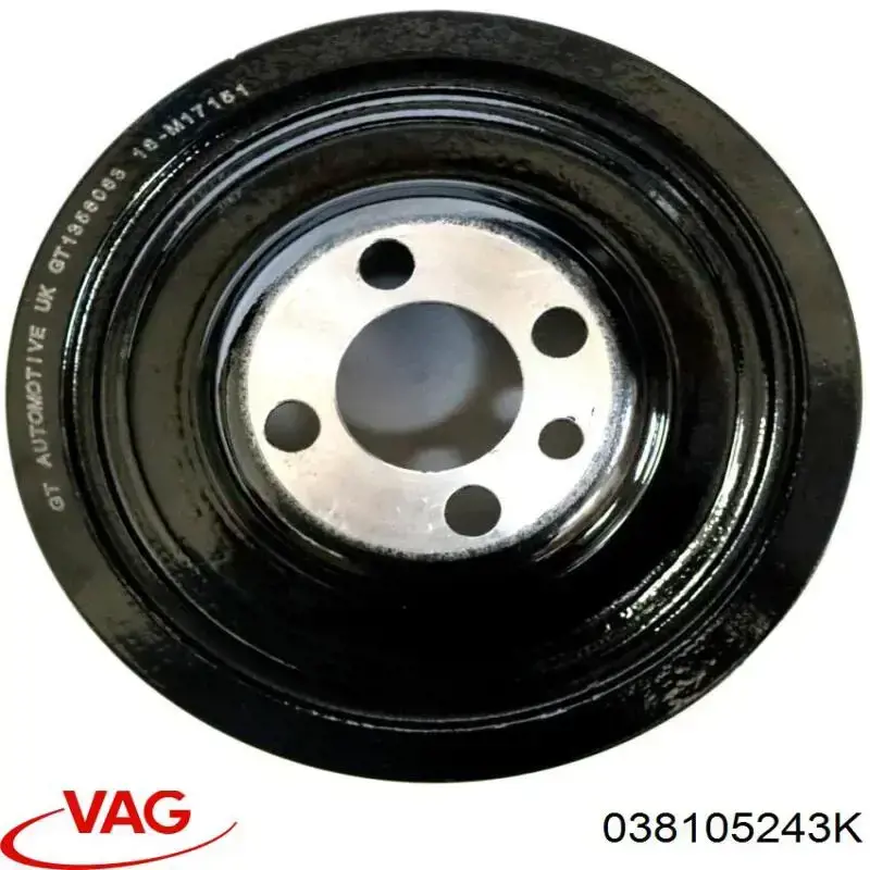 Polea dámper VAG 038105243K